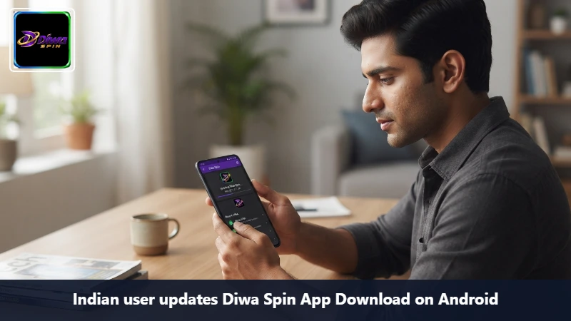 Indian user updates Diwa Spin App Download on Android