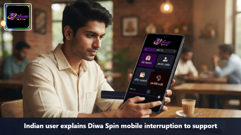 Indian user explains Diwa Spin mobile interruption to support