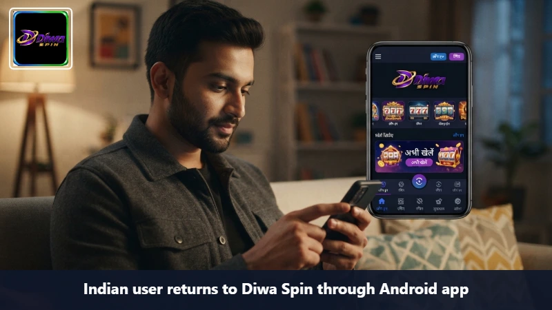 Indian user returns to Diwa Spin through Android app